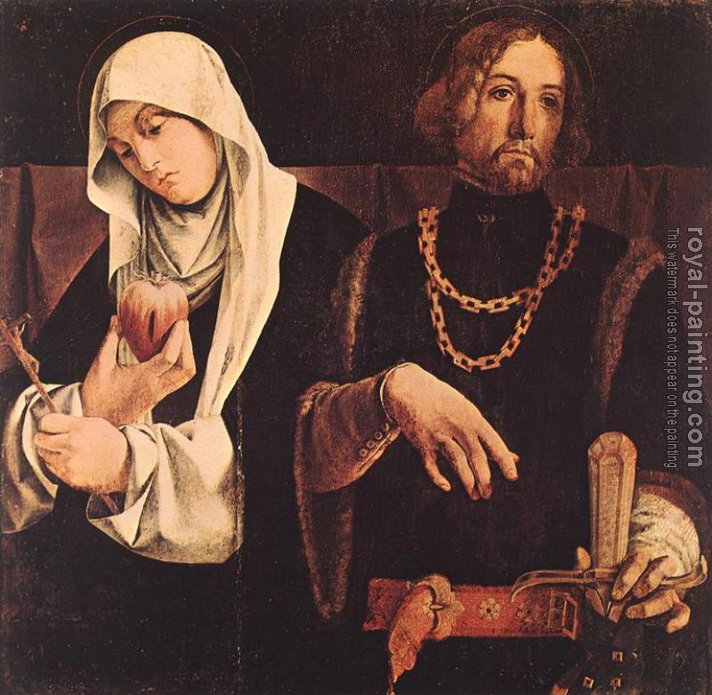 Lorenzo Lotto : Sts Catherine of Siena and Sigismund